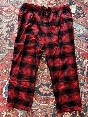 Goodfellow & Co Red and Black Plaid Men’s Pants - NWT